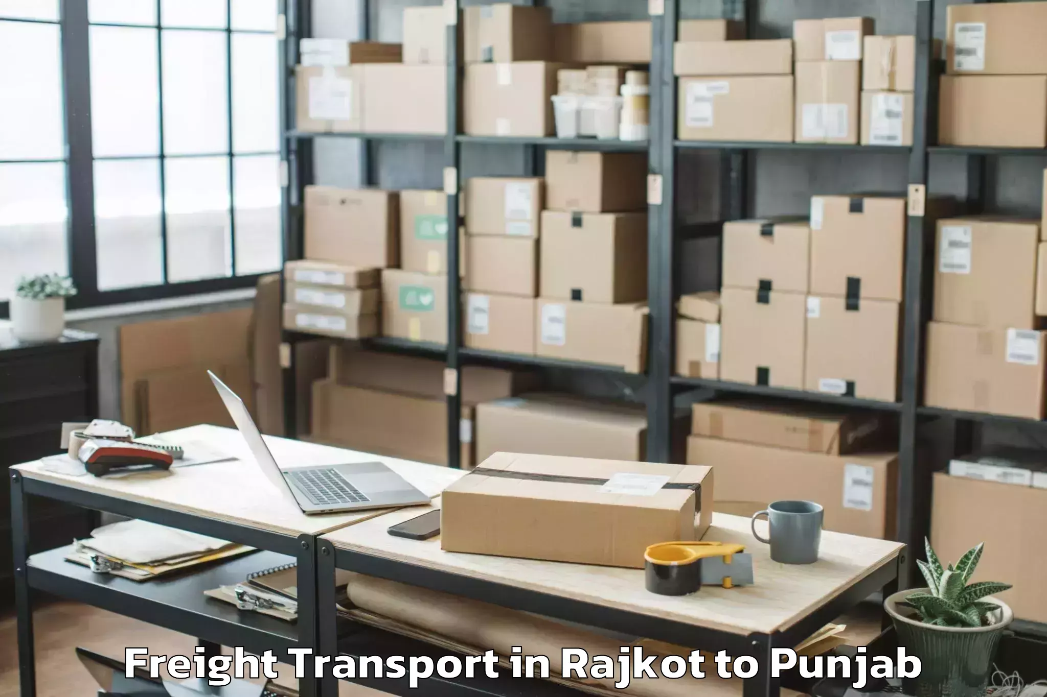 Easy Rajkot to Omaxe Novelty Mall Freight Transport Booking